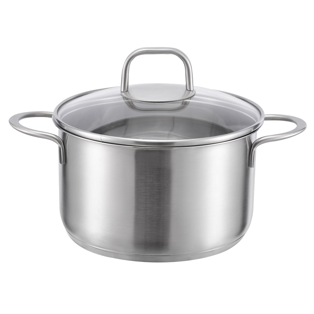 24*13,8CM Dobbelt sidehåndtak glasslokk lagerpotte JY-24138NP